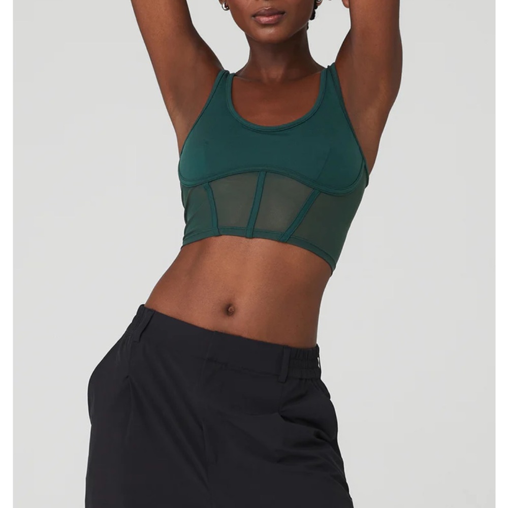 Airbrush Mesh Corset Tank